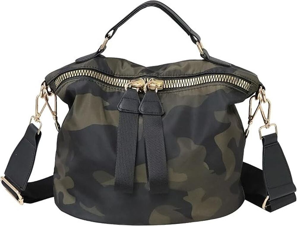 CAMO Nylon Crossbody Shoulder Tote Bag Handbag Women Anti-theft Purse Shopping